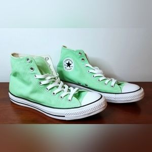 Converse Chuck Taylor All Star Hi Top Green Shoes Men 9 Wmns 11 St. Patricks Day
